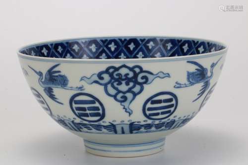 A Chinese Blue and White Porcelain Bowl