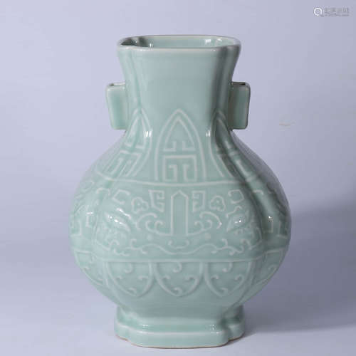 A Chinese Celadon Glazed Porcelain Vase