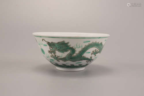 A Chinese Dragon Pattern Porcelain Bowl