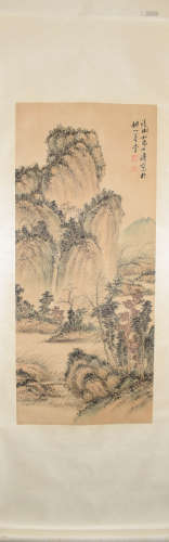 A Chinese Landscape Painting, Shitao Mark