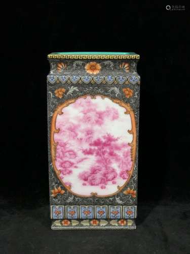 A Chinese Porcelain Squared Vase