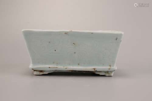 A Chinese Porcelain Squared Basin
