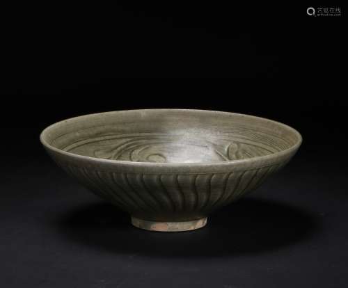 A Chinese Carved Floral Porcelain Bowl