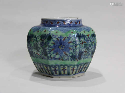 A Chinese Blue and White Porcelain Jar