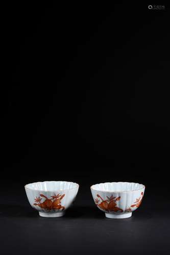 A Pair of Chinese Porcelain Cups