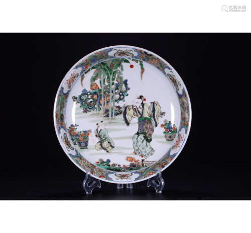 A Chinese Multicolored Porcelain Plate