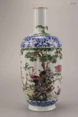 A Chinese Famille Rose Porcelain Vase