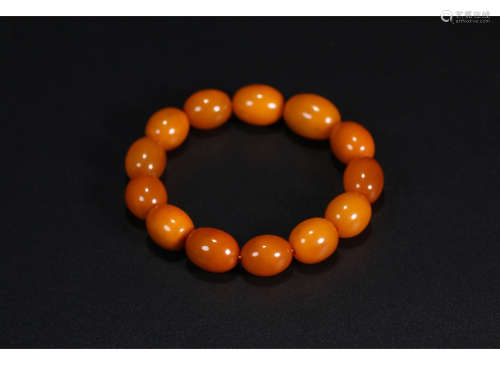 The Chinese Amber Hand String Beads