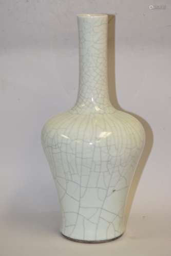 Chinese Large Faux Song Style Glaze Vase