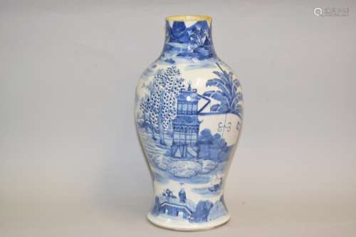17-18th C. Chinese Blue and White Vase