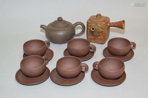 Group of Chinese YiXing ZiSha Tea Ware