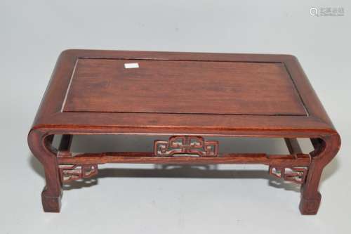 Chinese Rosewood Carved Stand