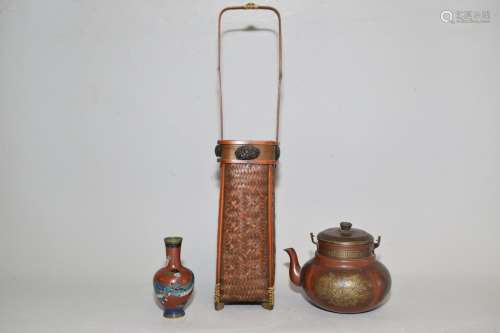 Group of 19-20th C. Japanese Objects