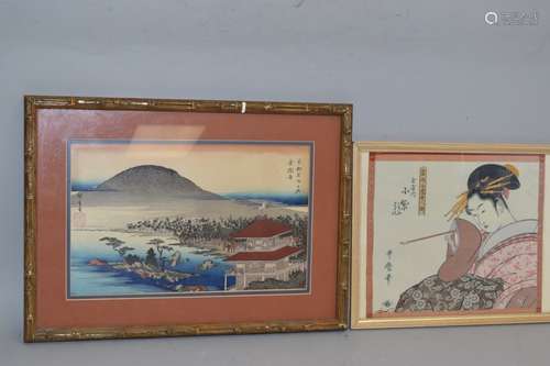 Two Japanese Ukiyo-e