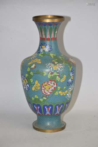 19-20th C. Chinese Cloisonne Vase