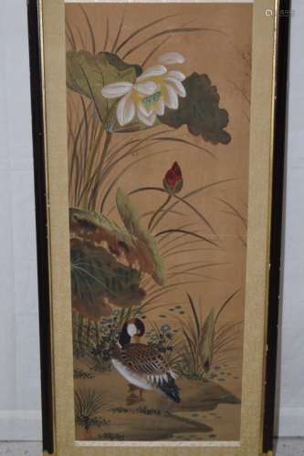 Chinese Watercolor Painting of Duck