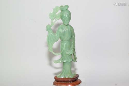 Chinese Jade/Jadeite Carved Figure