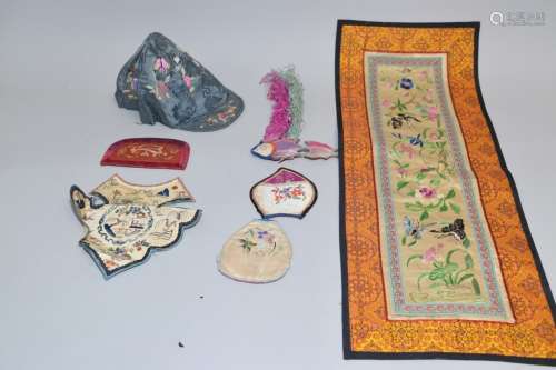 Group of 19-20th C. Chinese Embroideries