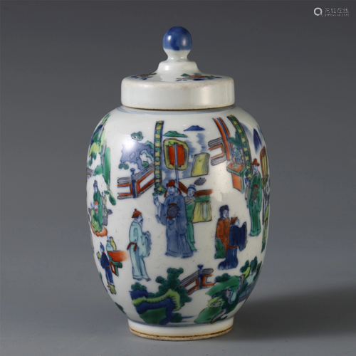 CHINESE PORCELAIN WUCAI FIGU…