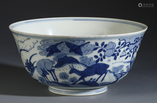 AN ANCIENT CHINESE PORCELAIN BLU…