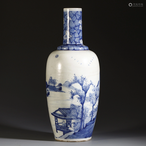 A CHINESE ANCIENT PORCELAIN BLU…