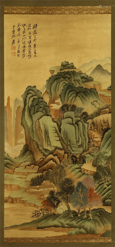 CHINESE SCROLL PAINTING OF LANDSCAP…