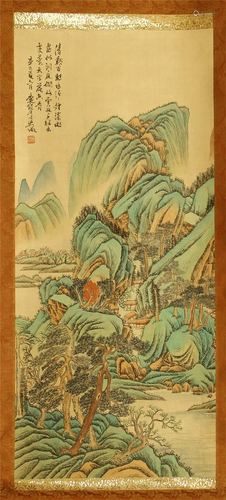 CHINESE SCROLL PAINTING OF MOUNTAIN…