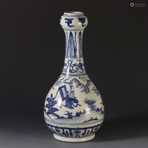 CHINESE PORCELAIN BLUE AND W…