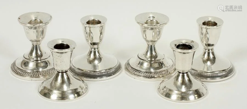 DUCHIN & FISHER STERLING CANDLESTICKS…