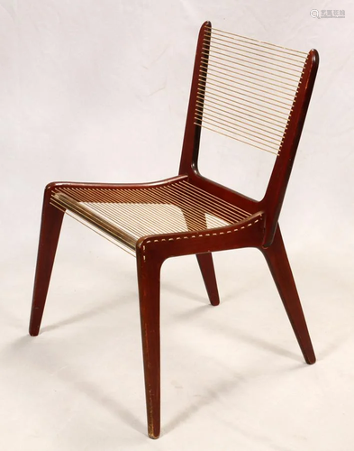 JACQUES GUILLON CORD CHAIR, H…