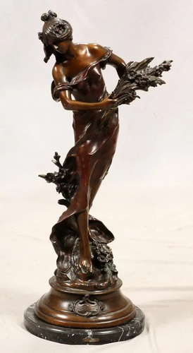 AFTER AUGUSTE MOREAU BRONZE SCULP…