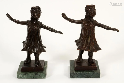 BRONZE BOOKENDS, PR. H 8.5