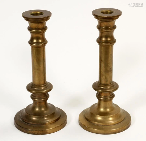 VINTAGE, BRASS, CANDLESTICKS, PR. H 10