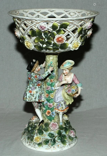 SITZENDORF PORCELAIN, RETICULATED…