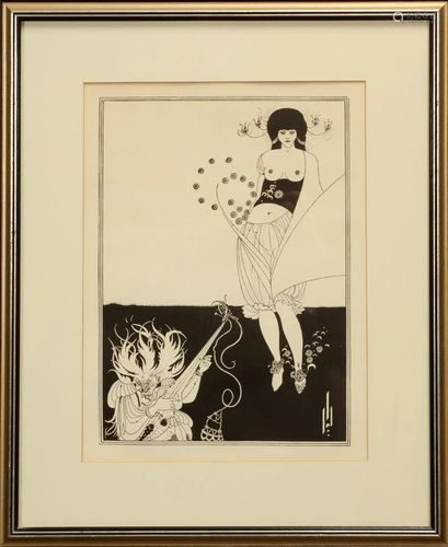 AFTER AUBREY BEARDSLEY HALFTONE PRI…