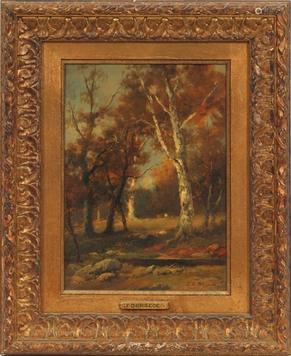 FRANKLIN DULLIN BRISCOE OIL ON BOARD