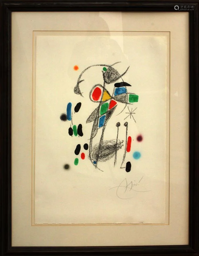 JOAN MIRO LITHOGRAPH