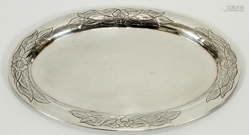 MEXICAN STERLING TRAY W 6.5