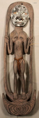 NEW GUINEA, HAND CARVED WOOD, …