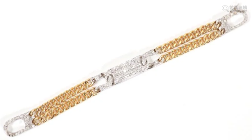 DIAMOND, GOLD, DOUBLE STRAND L…