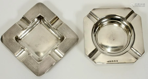 ART DECO STERLING ASH RECIEVERS