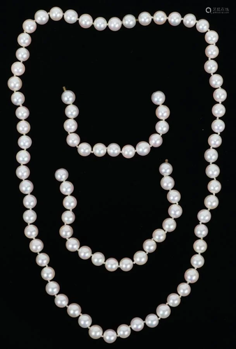 JAPANESE WHITE 6MM PEARL NECKLACE, T…