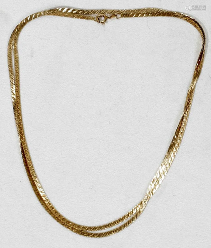 14KT YELLOW GOLD NECKLACE, WEIG…