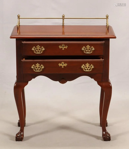 CHIPPENDALE STYLE MAHOGANY TWO …