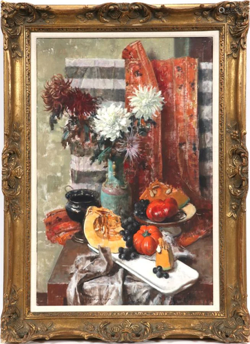 BELA KONTULY OIL ON CANVAS STILL LIFE