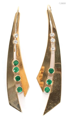 EMERALD & DIAMOND, GOLD, PIERCE…