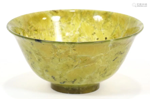 CHINESE JADE BOWL, H 1.75