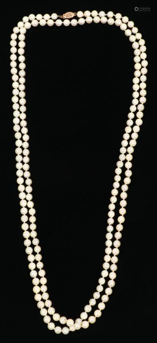 CULTURED PEARL NECKLACE, L 55