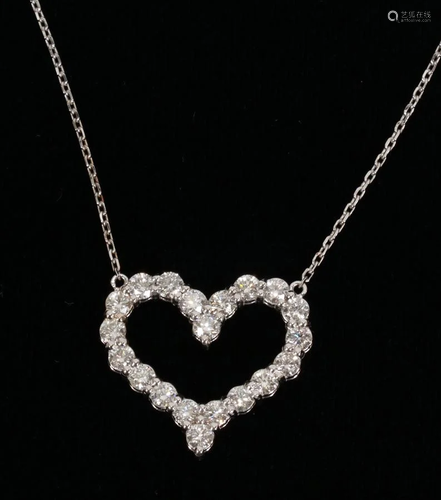 DIAMOND, WHITE GOLD, HEART NE…