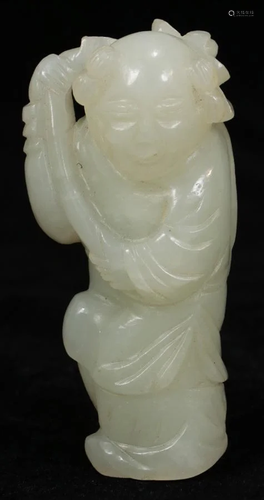 CHINESE MUTTON JADE FIGURE